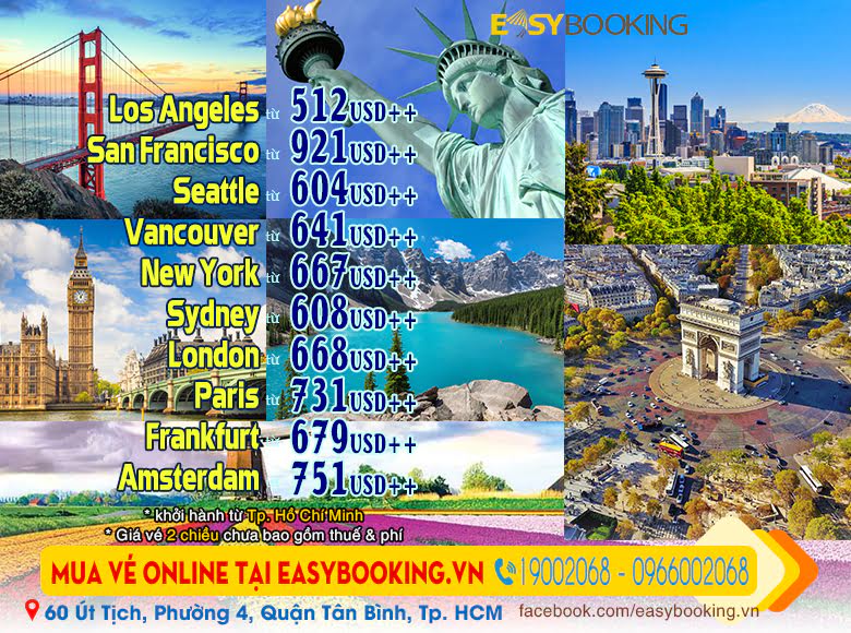 Giá Ưu Đãi từ 512usd Vé Máy Bay đi Mỹ - Canada - Úc và Châu Âu 03-2022 | Singapore Airlines