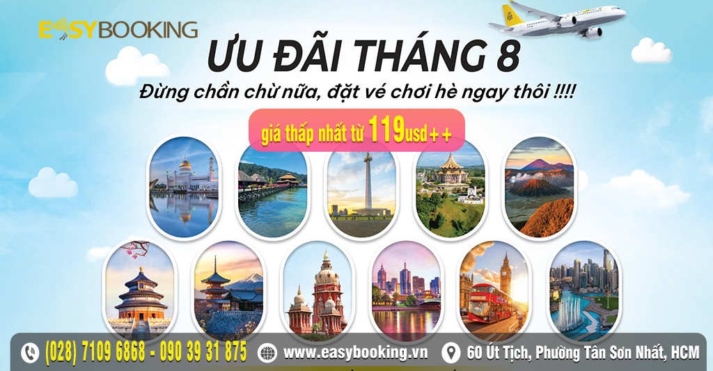 Bay khắp Châu Á – Âu – Úc chỉ từ 119usd - Brunei Airlines Gia Huy - Easybooking.vn