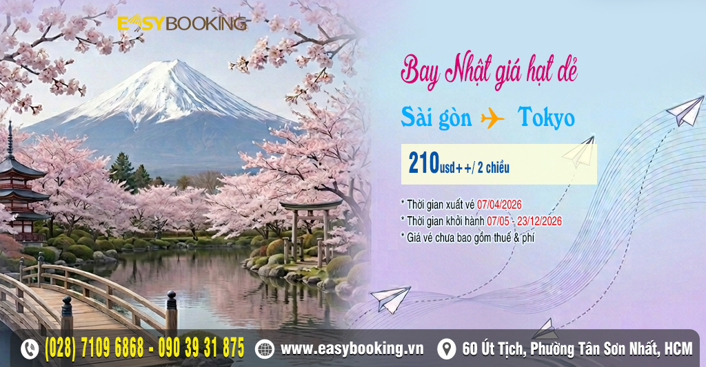 Bay Nhật giá hạt dẻ chỉ từ 210usd vé khứ hồi - All Nippon Airways Gia Huy Easybooking