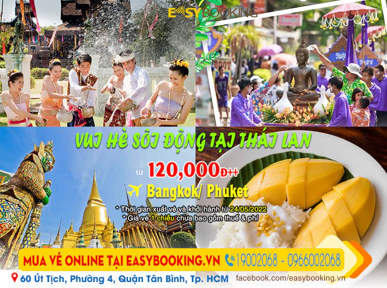Vi vu Thái Lan vui hè 2022 sôi động giá vé máy bay chỉ từ 120000đ 05-2022 | Vietjet Air