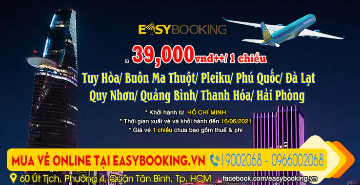 Các đường bay từ HCM giá vé từ 39000đ khuyến mãi đến 16-06-2021 | Vietnam Airlines