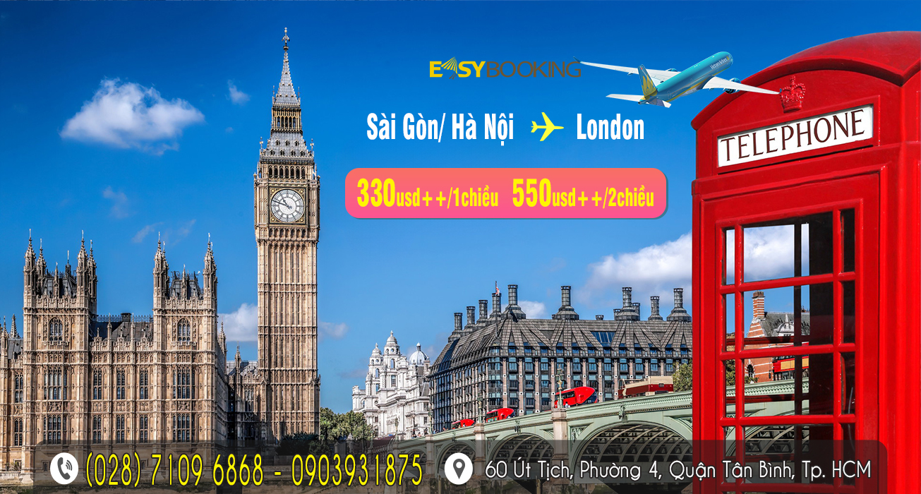 Săn vé máy bay giá rẻ đi London chỉ 330 USD - Khám phá trời Âu dễ dàng - Vietnam Airlines gia huy easybooking