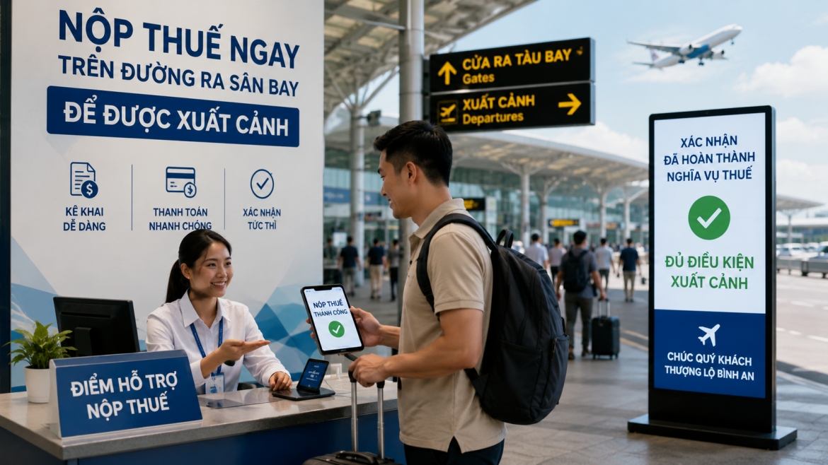 Hướng dẫn cách tra cứu nợ thuế để tránh bị hoãn xuất cảnh khi đã ra sân bay