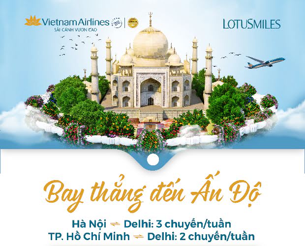 Vietnam Airlines điều chỉnh lịch bay giữa Việt Nam và Ấn Độ 