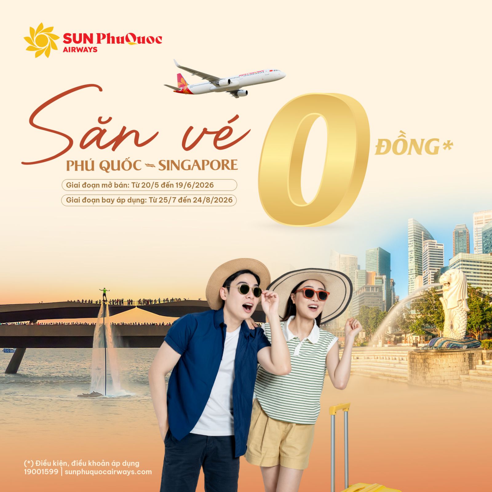 Bay Singapore ưu đãi đặc biệt từ Sun PhuQuoc Airways