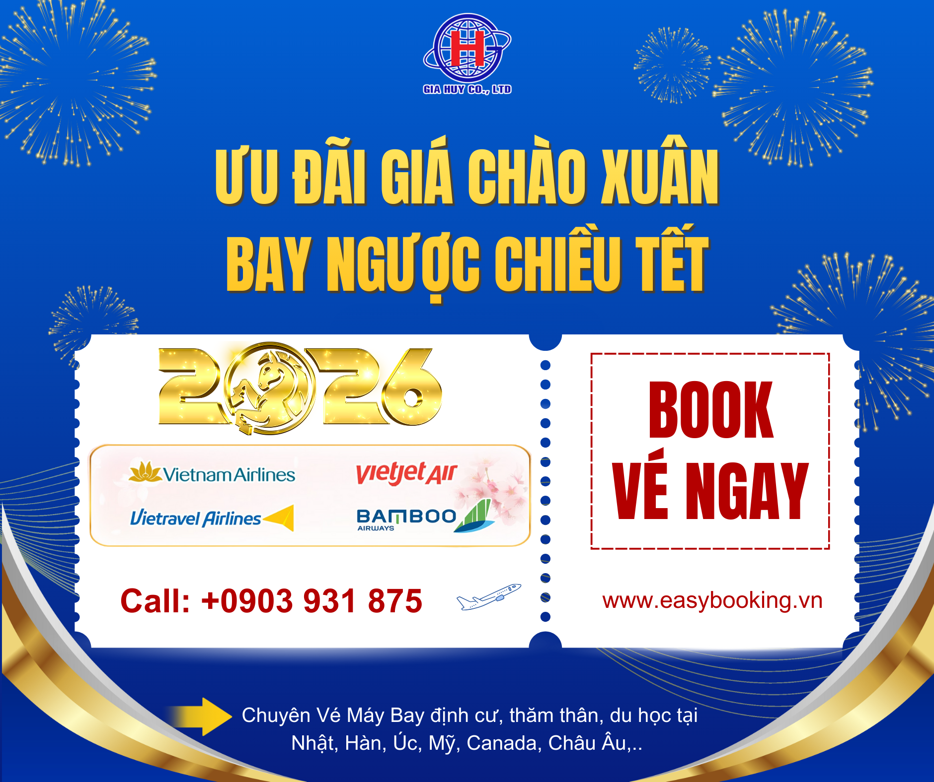 ƯU ĐÃI BAY LỆNH ĐẦU CHO MÙA TẾT 2026 — GIÁ MỀM CỦA CÁC HÃNG