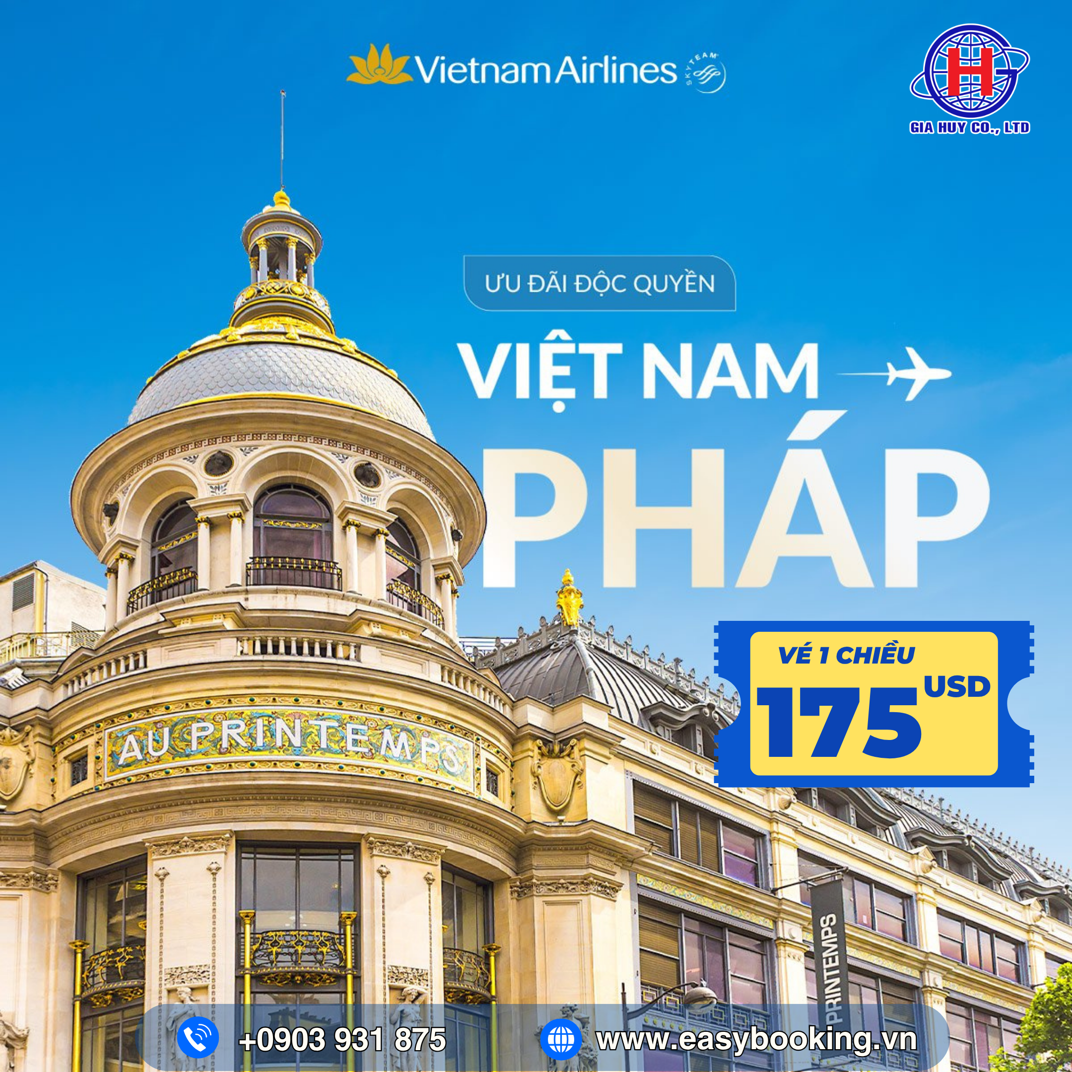 ƯU ĐÃI ĐẶC BIỆT – BAY TỪ VIỆT NAM ĐẾN PHÁP GIÁ SIÊU HẤP DẪN 