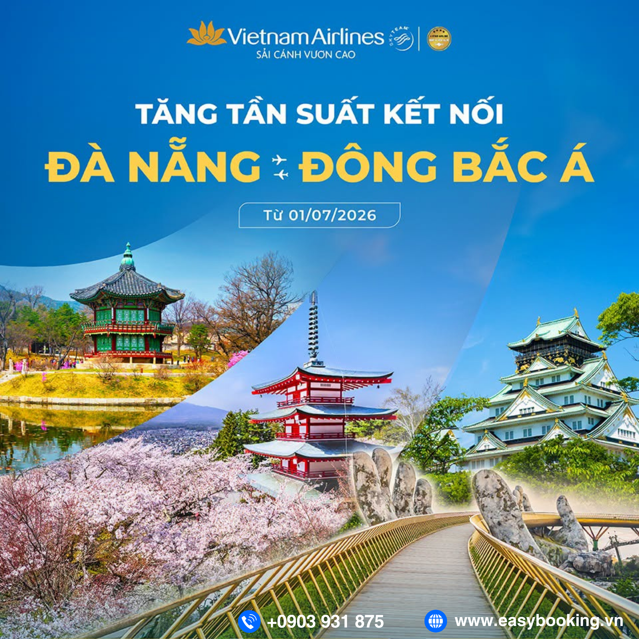  KHÁM PHÁ ĐÔNG BẮC Á CÙNG VIETNAM AIRLINES – BAY THẲNG TỪ ĐÀ NẴNG, THÊM NHIỀU LỰA CHỌN!
