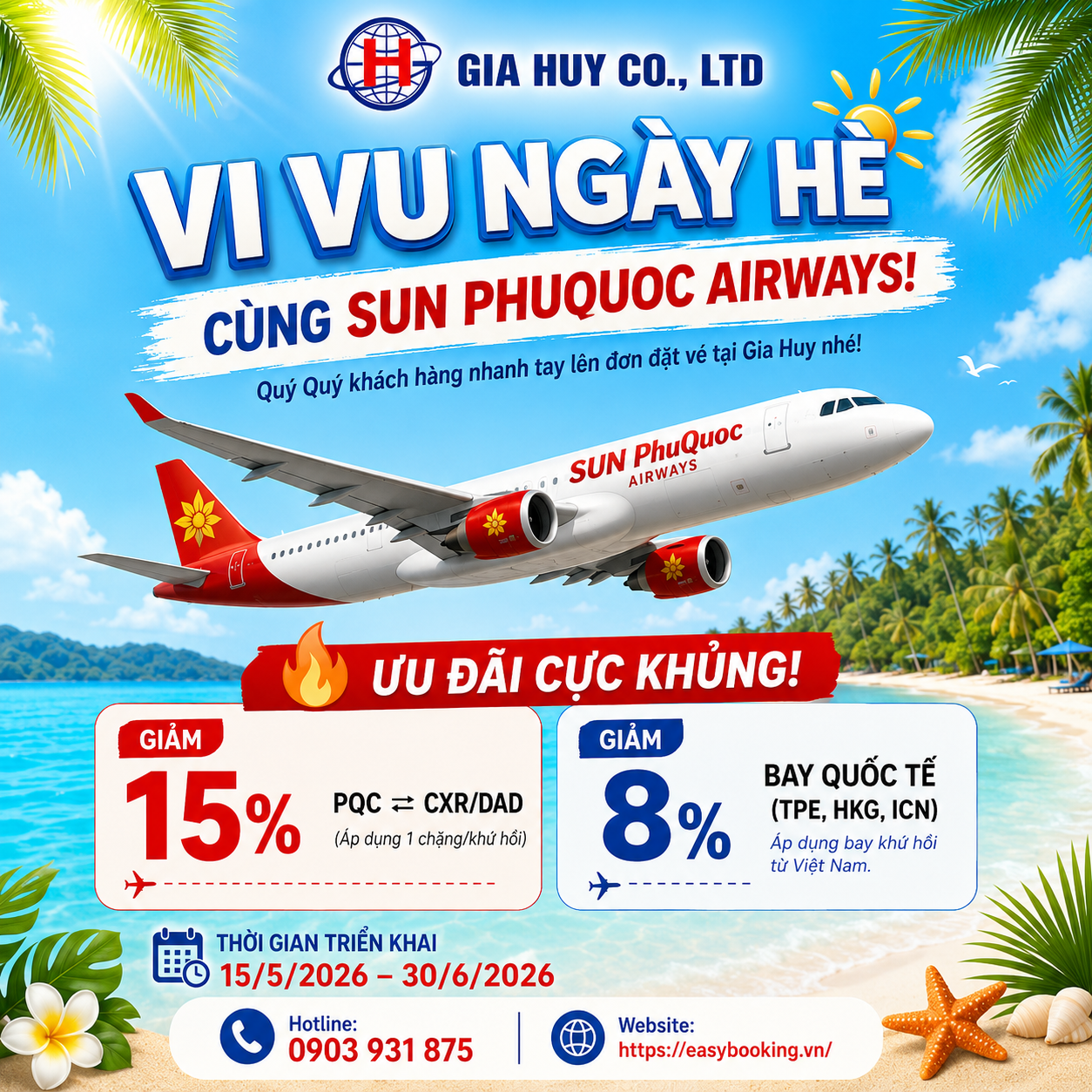  HÈ ĐẾN RỒI – VI VU THÔI CÙNG SUN PHUQUOC AIRWAYS!