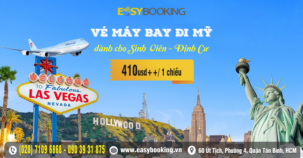 Lựa chọn tối ưu vé máy bay đi Mỹ dành cho sinh viên - định cư từ 410usd - Korean Air