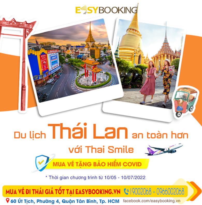 Du lịch Thái Lan An Toàn - Mua vé máy bay tặng Bảo hiểm Covid | Thai Smile Airways