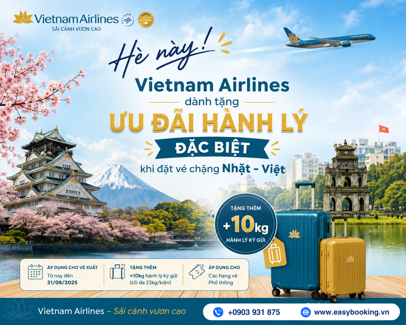  ƯU ĐÃI VÉ BAY NHẬT - MANG YÊU THƯƠNG VỀ NHÀ CÙNG VIETNAM AIRLINES