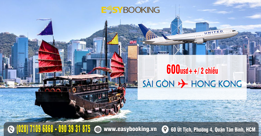giá siêu tiết kiệm vé đi Hong Kong từ 155usd - United Airlines