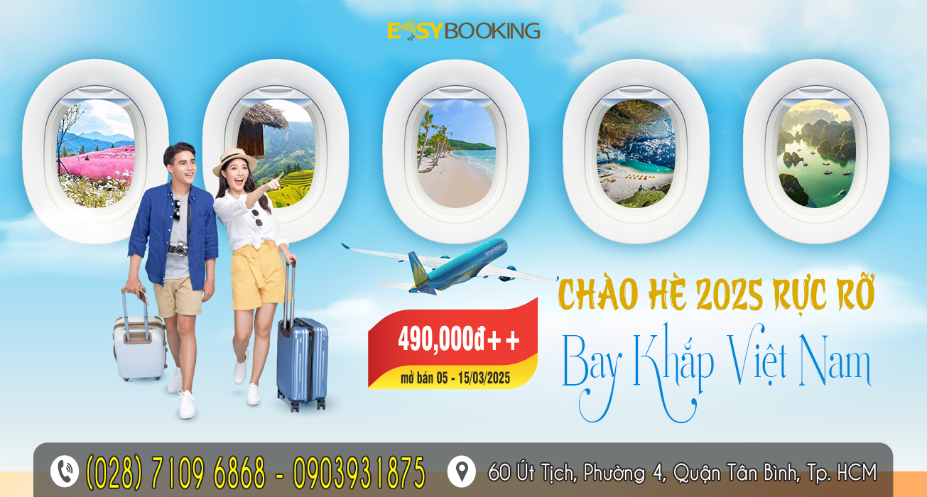 Chào hè 2025 rực rỡ với những chuyến bay giá tiết kiệm - Bay khắp Việt Nam