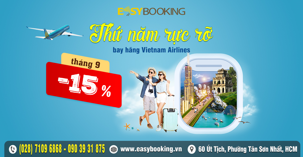 Thứ Năm Rực Rỡ tháng 9 - Săn vé rẻ giá hời - Vietnam Airlines