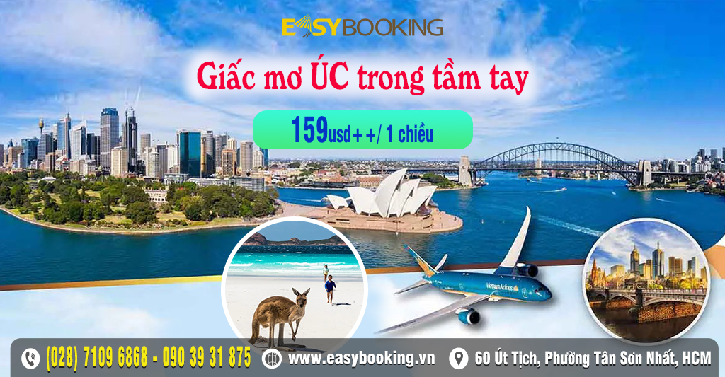 Giấc mơ Úc châu trong tầm tay - Bay ngay với $159 - Vietnam Airlines