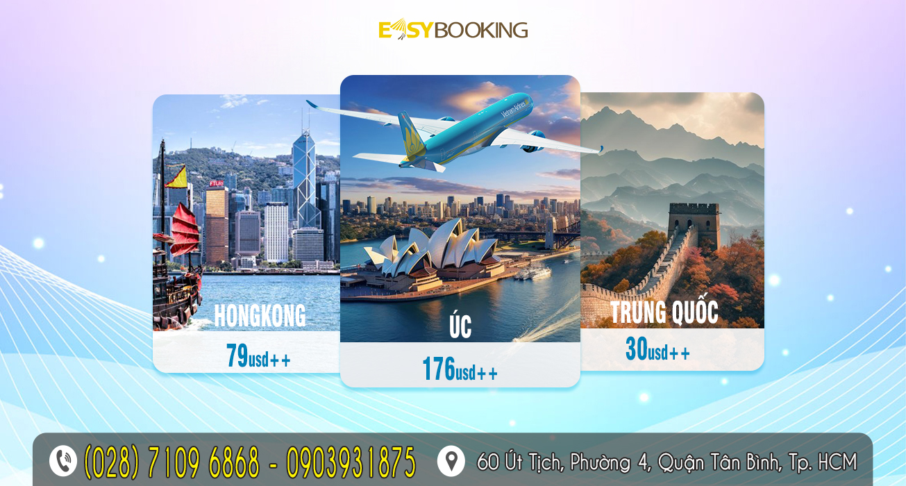 Bay đến Úc - Hongkong - Trung Quốc với giá không tưởng từ 35usd - China Airlines