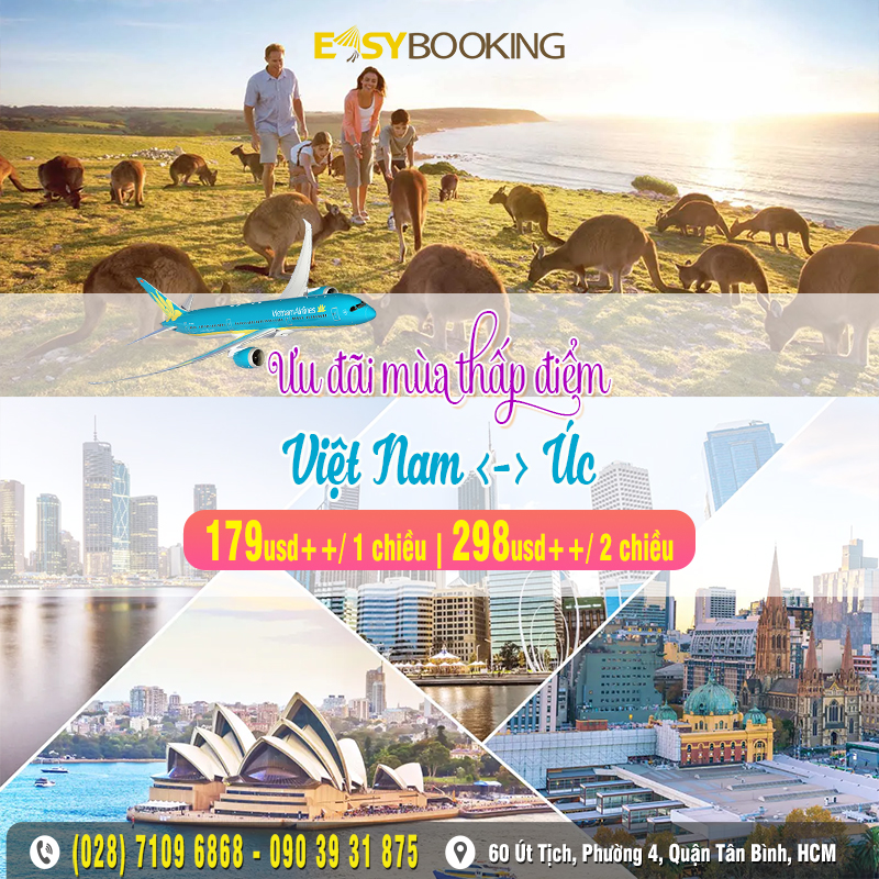 Khám phá Úc ưu đãi mùa thấp điểm từ 179usd - Vietnam Airlines