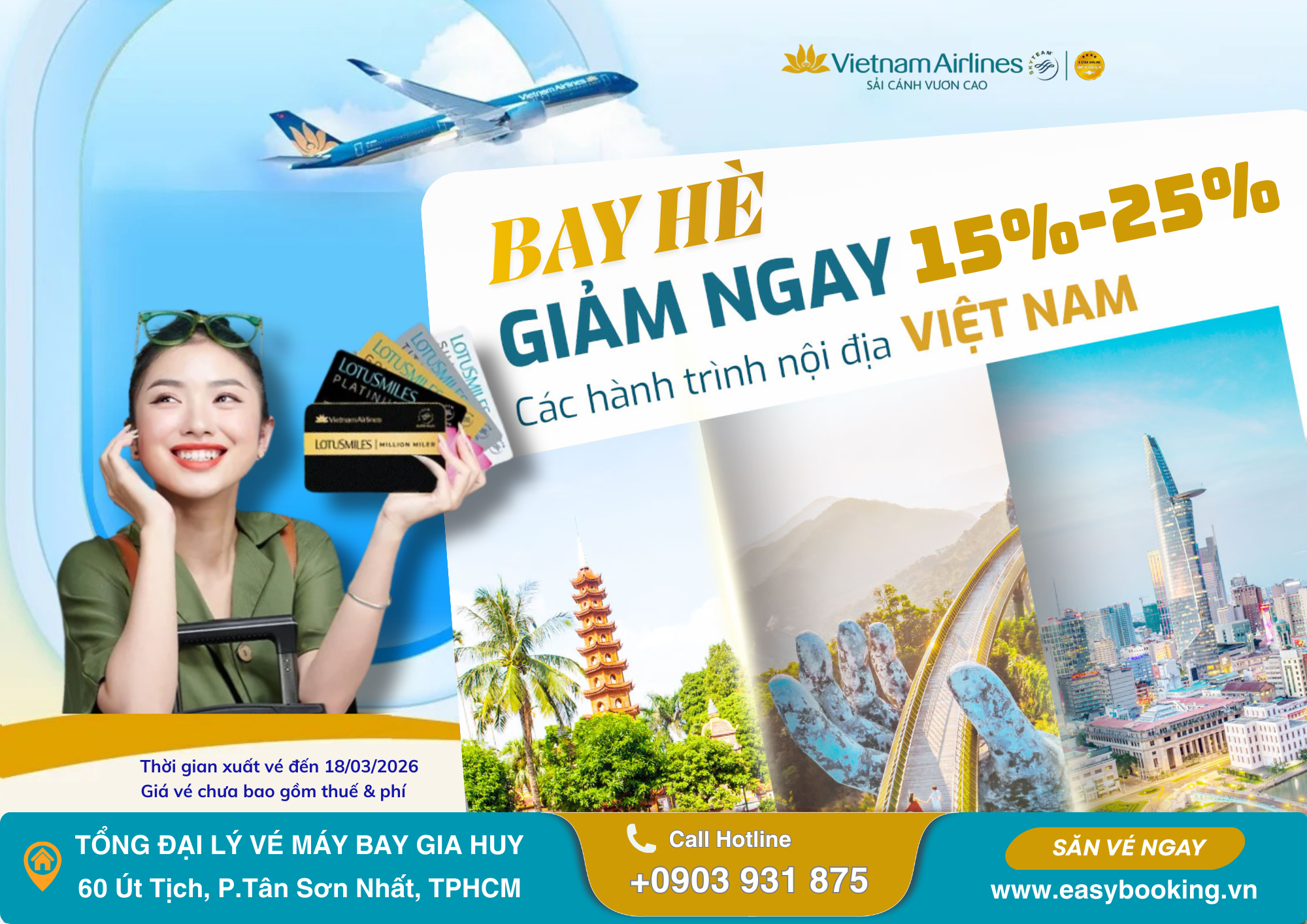 CHÀO HÈ 2026 RỰC RỠ – BAY KHẮP VIỆT NAM GIÁ SIÊU ƯU ĐÃI! 